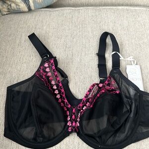 Elomi  black bra size 38H